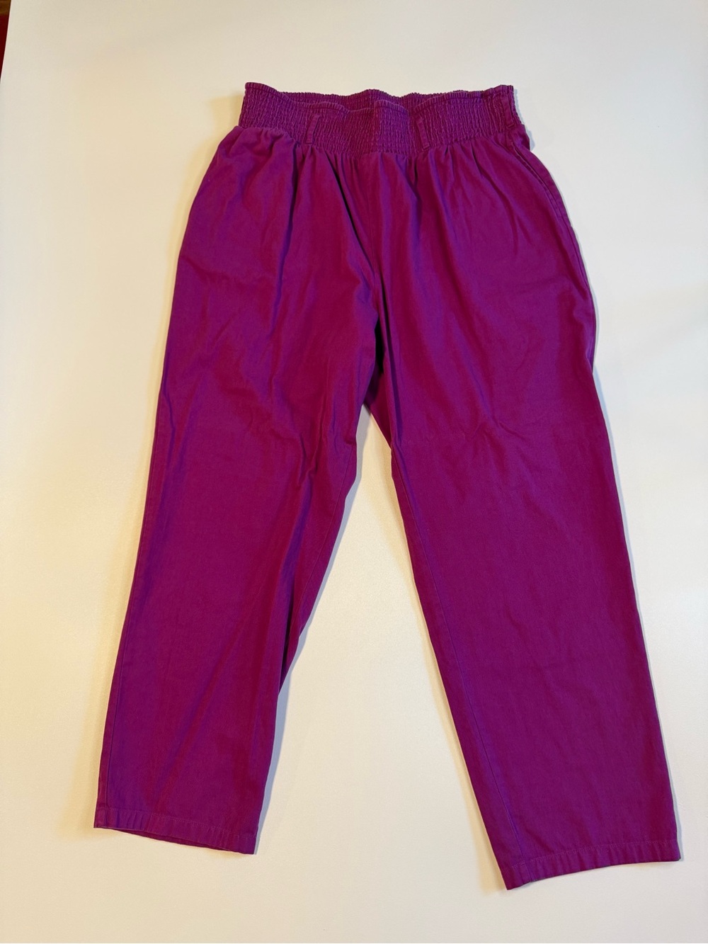 Lucy & Yak Alexa Cotton Trousers in Purple